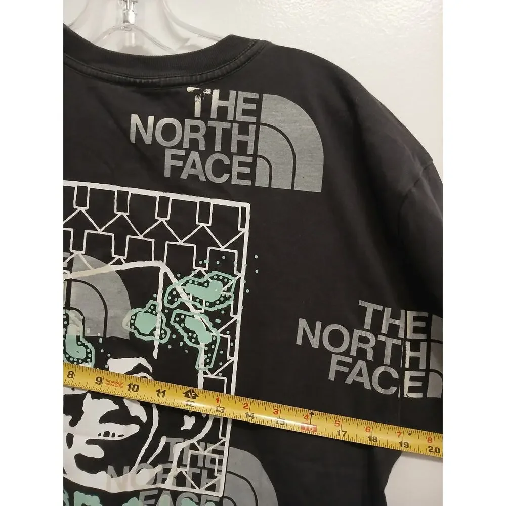 The North Face Brain‎ Dead Collab Collectible T-shirt Sz M Black Skull Embroider